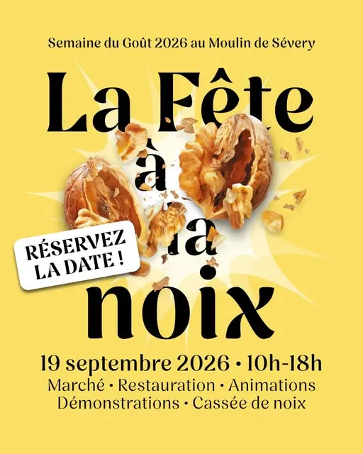 📌 Rendez-vous le samedi 19 septembre au Moulin de Sévery !