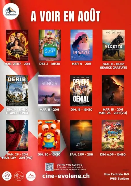 A voir en août dans votre cinéma ! 🎥