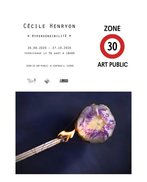 ZONE 30 ART PUBLIC a le plaisir de vous inviter au vernissage de sa prochaine exposition