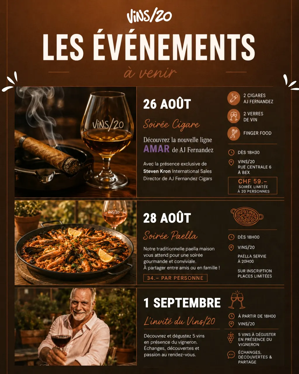Trois rendez-vous à ne pas manquer au Vins/20 🍷✨