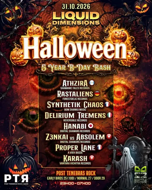 🌙 31.10 | HALLOWEEN PARTY by @liquiddimensionsofficial (5 Year B-Day Bash)