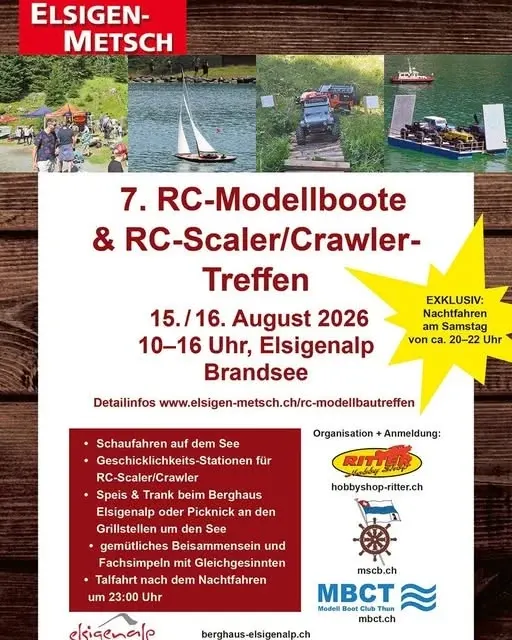 Auch diese Jahr findet der Kombi Event auf der Elsigen wieder statt. Es hat noch freie...