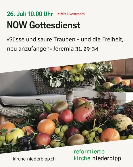 Diesen Sonntag ist wieder NOW Gottesdienst🙌🏼