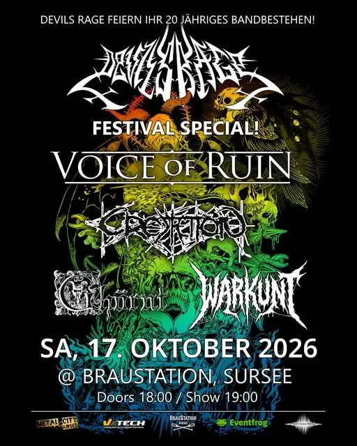 Am Samstag 17. Oktober 2026 ist es endlich so weit: DEVILS RAGE feiern mit einer fetten...
