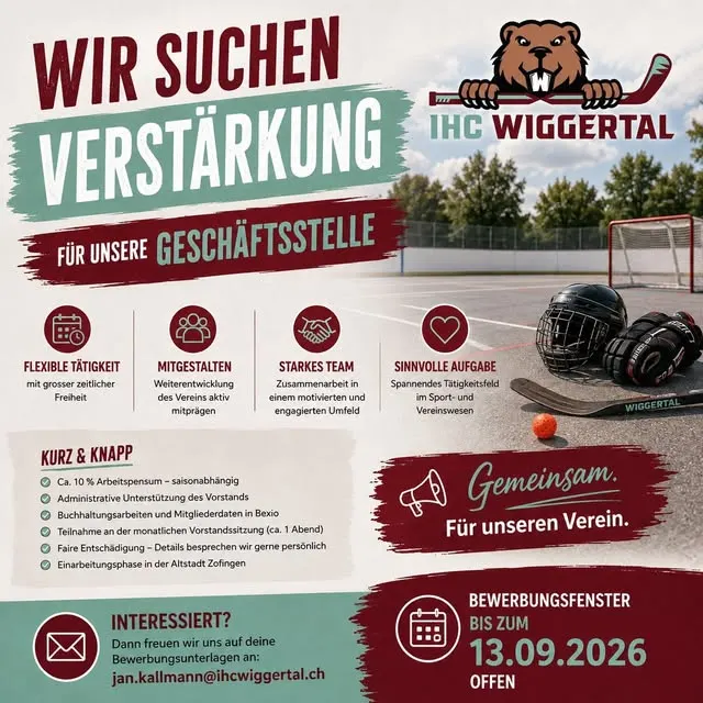 📣 WIR SUCHEN VERSTÄRKUNG!