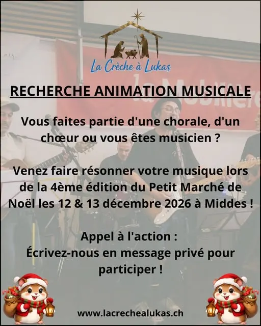 🎶 Chœurs, chorales et musiciens : rejoignez-nous pour le Petit Marché de Noël 2026 ! 🎄✨