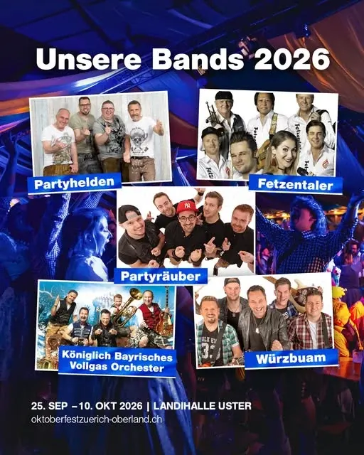 Diese Bands bringen 2026 die Landihalle zum Beben 🎶 Partyhelden, Fetzentaler,...