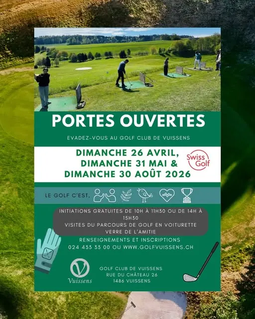 🏌️ Portes Ouvertes – Dimanche 30 août
