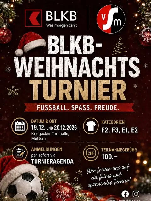 🎄⚽ BLKB-Weihnachtsturnier 2026 ⚽🎄