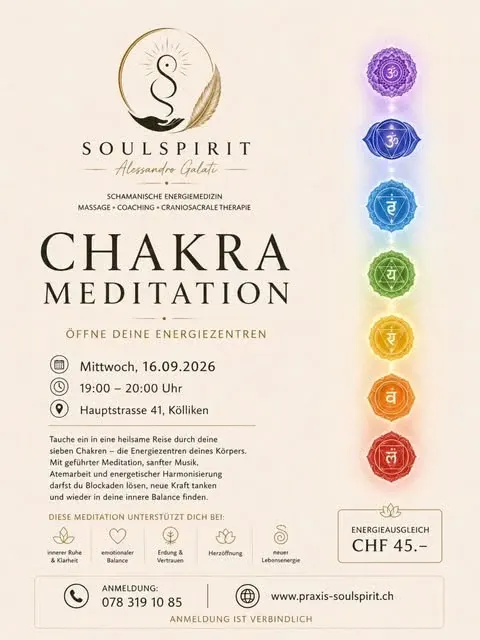 ✨ Chakra Meditation – zurück in deine Mitte ✨