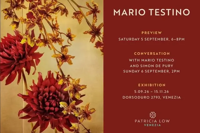 I greatly look forward to the conversation that I will conduct with Mario Testino on the...