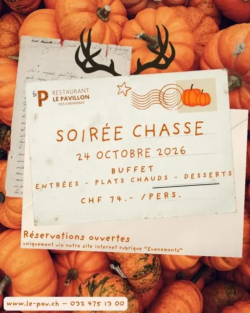 🦌🍂 Le grand retour de notre soiree buffet chasse ! 🍂🦌