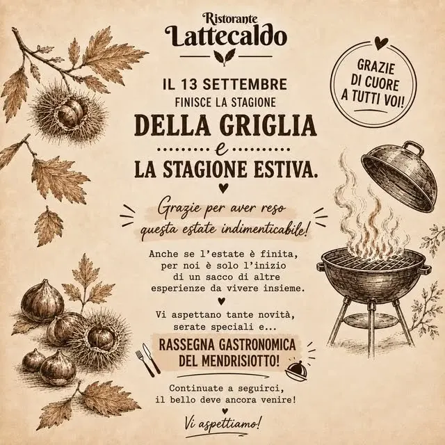 🔥 ULTIME 2 SETTIMANE DI GRIGLIA! 🔥
