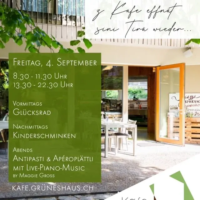 Z Kafe öffnet sini Türä wieder!