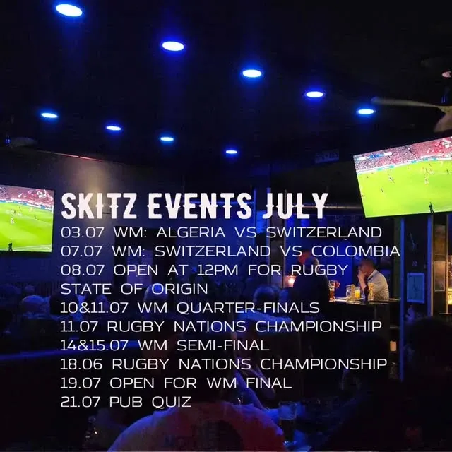 🏆 JULY AT SKITZ – IT'S GAME ON! 🇦🇺🍻