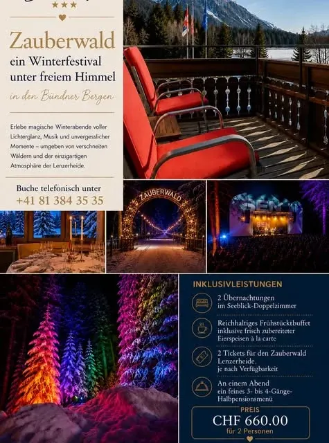 ✨ Wir sind Festivalhotel vom Zauberwald Lenzerheide ✨