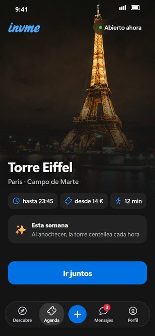 Pantalla de invme: la Torre Eiffel — horarios, precios, cómo llegar